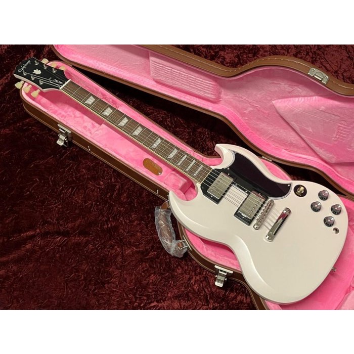 【名人樂器】2022最新款 高階 Epiphone 1961 Les Paul SG Standard 經典白色 附硬盒