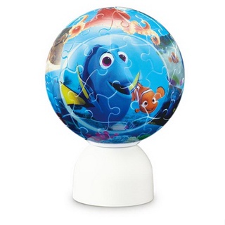 日本進口拼圖60片 迪士尼 DISNEY 立體球型可發光 小夜燈 海底總動員 2003-484 YANOMAN正版