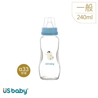 優生 真母感愛地球 玻璃奶瓶-一般口徑240ml 企鵝 配M奶嘴