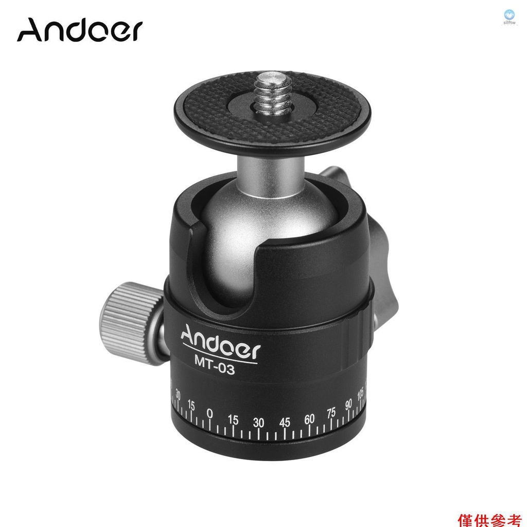 Andoer MT-03 迷你球頭 DSLR ILDC 相機三腳架 Monopd Mount 快速釋放鋁合金