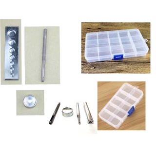 四合扣氣眼扣工具沖子底座塑膠盒DIY通用配件工具