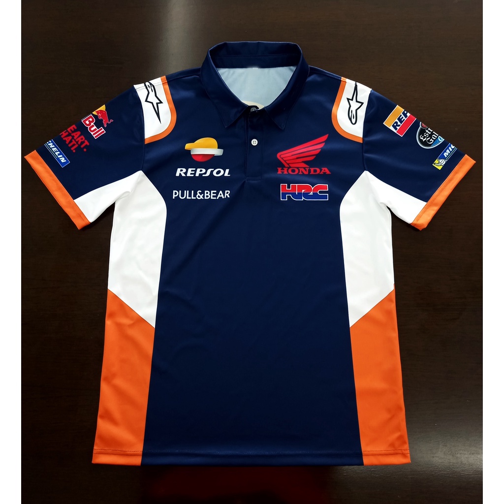 HONDA Moto GP Repsol 本田 Polo 衫 #MG0080 Marc Marquez 全印花尺寸 S-