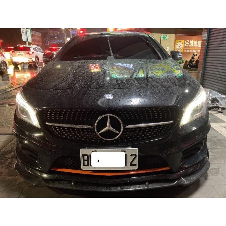 賓士 Benz W117 B款碳纖維前下巴 CLA200前下巴 CLA250前唇下巴 CLA45前下巴