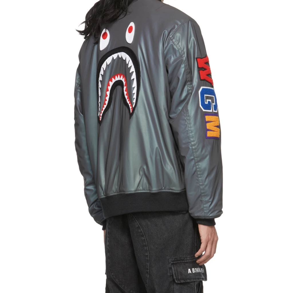 【就是愛買正品】【現貨】BAPE Loose Shark MA-1 飛行夾克 防寒外套