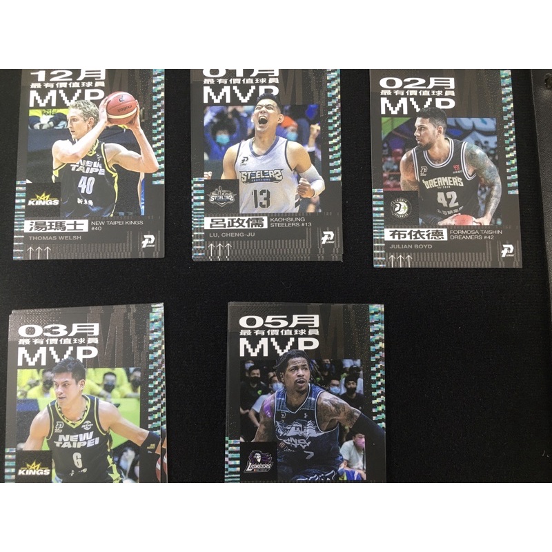 P.League 球員卡 2021-22  月MVP卡