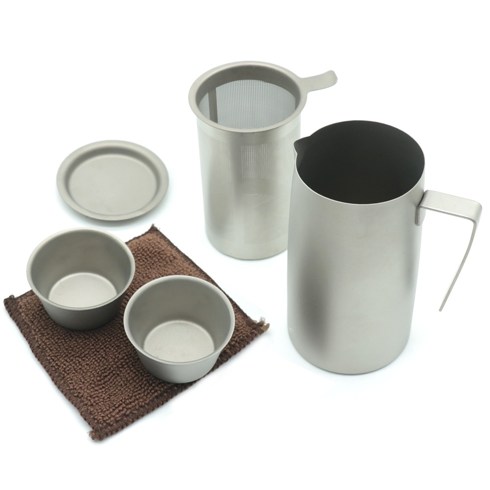 ADISI 般若泡茶器 AT565019 / 鈦壺 鈦茶杯 濾杯 鈦茶具