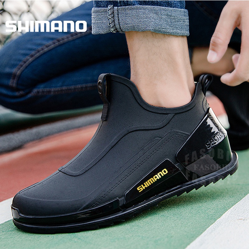 Shimano 2023 冬季男士戶外防滑登山鞋 Shaxi 釣魚雨鞋工作鞋耐用防水釣魚鞋