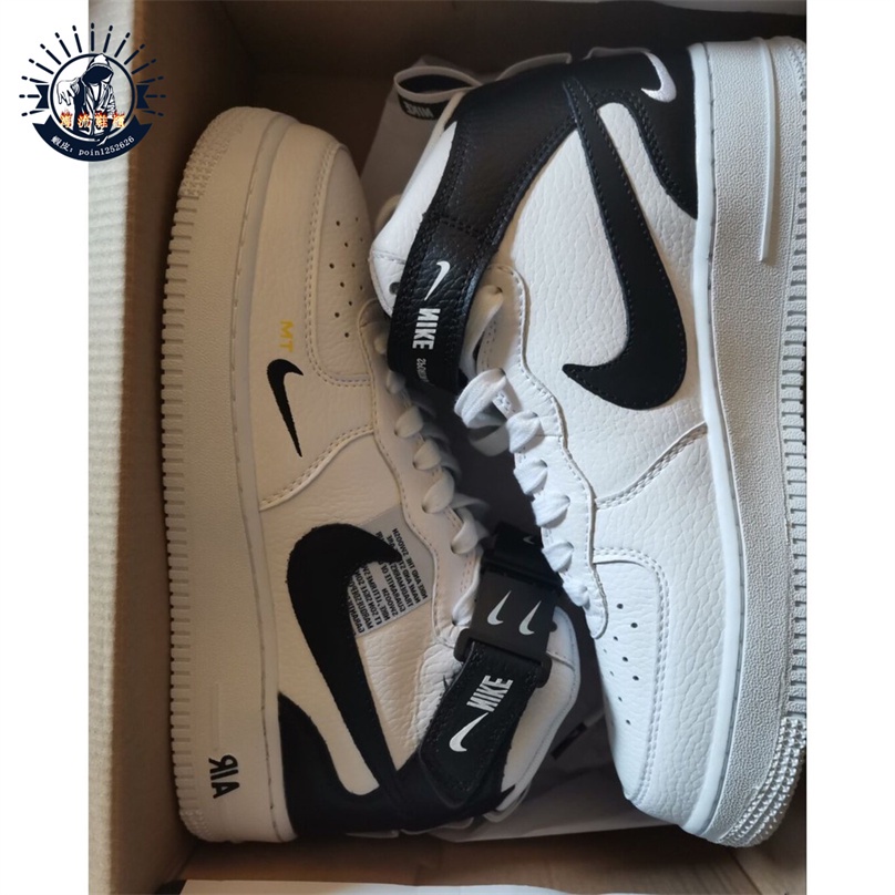 NIKE AIR FORCE 1 MID '07 LV8 高筒黑白804609-103 現貨| 蝦皮購物