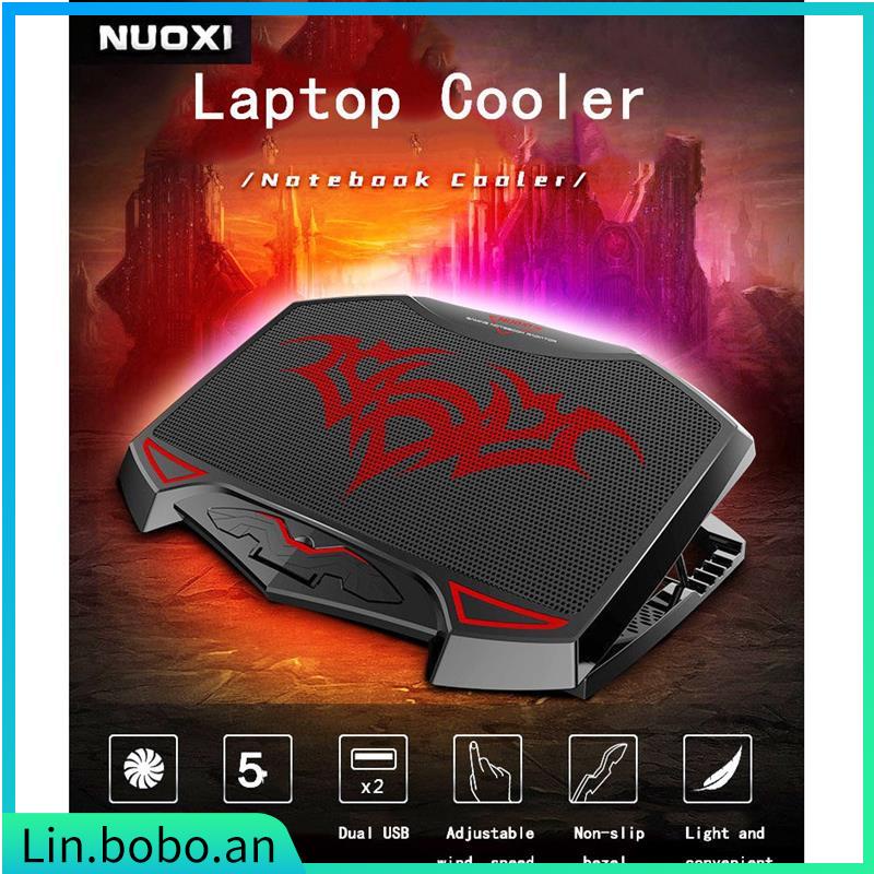 nuoxi 3 High Speed Fan Notebook Cooler With LED Silent Adjus