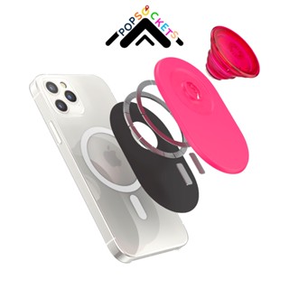 隔日到貨 泡泡騷 手機支架 霓虹粉 PopSockets 磁吸 伸縮手機支架
