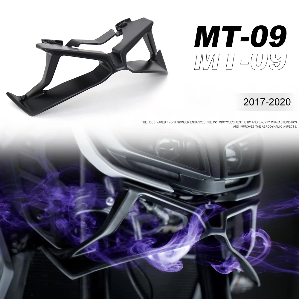 適用於YAMAHA MT09 MT-09 SP 2017-2020 前擾流板 定風翼 氣動翼 擾流板 整流罩 車頭擾流罩
