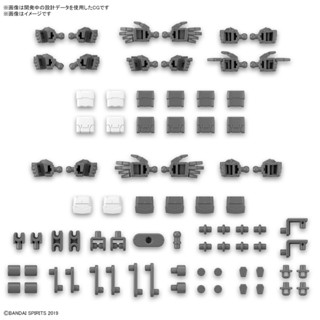 玩日藏 預購 4月 萬代 BANDAI 組裝模型 30MM 輕作戰 1/144 配件套組12 手掌零件/多功能連線零件