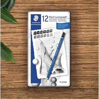 『129.ZSART』德國 STAEDTLER 施德樓 頂級 藍桿 繪圖 素描鉛筆 12支盒裝 速寫入門款