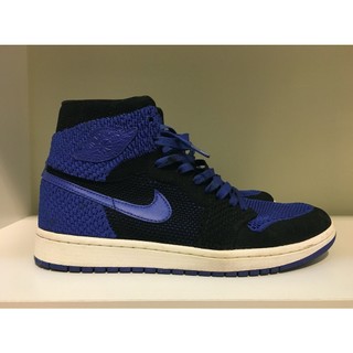 NIKE AIR JORDAN 1 RETRO HI FLYKNIT OG 編織 喬丹一代 黑藍 dunk