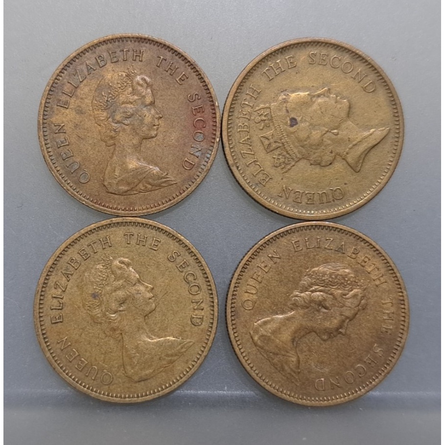 幣656 香港1980.90年5毫硬幣 共4枚