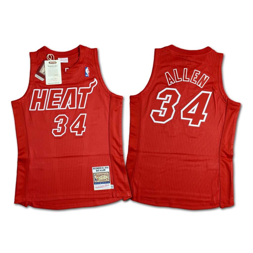 Mitchell &amp; Ness NBA 邁阿密熱火隊 Ray Allen 2012 聖誕節 復刻 球員版球衣