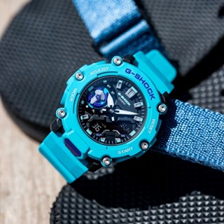 CASIO 卡西歐 G-SHOCK 碳纖維戶外冒險手錶-藍 GA-2200-2A 47.1mm