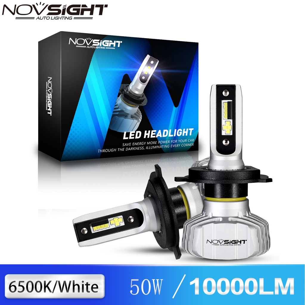 Novsight N15 H4 投影儀 Led 50W 10000LM 6500K 超亮白光 H4 前照燈轉換套件