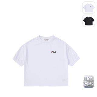 【FILA】女性 吸濕排汗圓領T恤-白色 5TEW-1495-WT