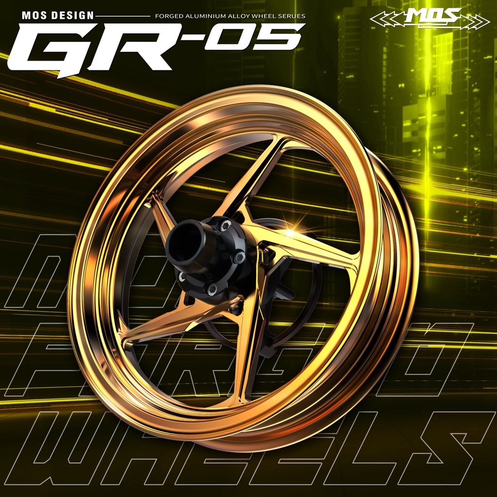 MOS GR05 勁戰六代 水冷 BWS 輕量化 鍛框 鍛造 鋁合金 輪框 輪圈 五爪 鍛造輪圈 ABS UBS 12吋