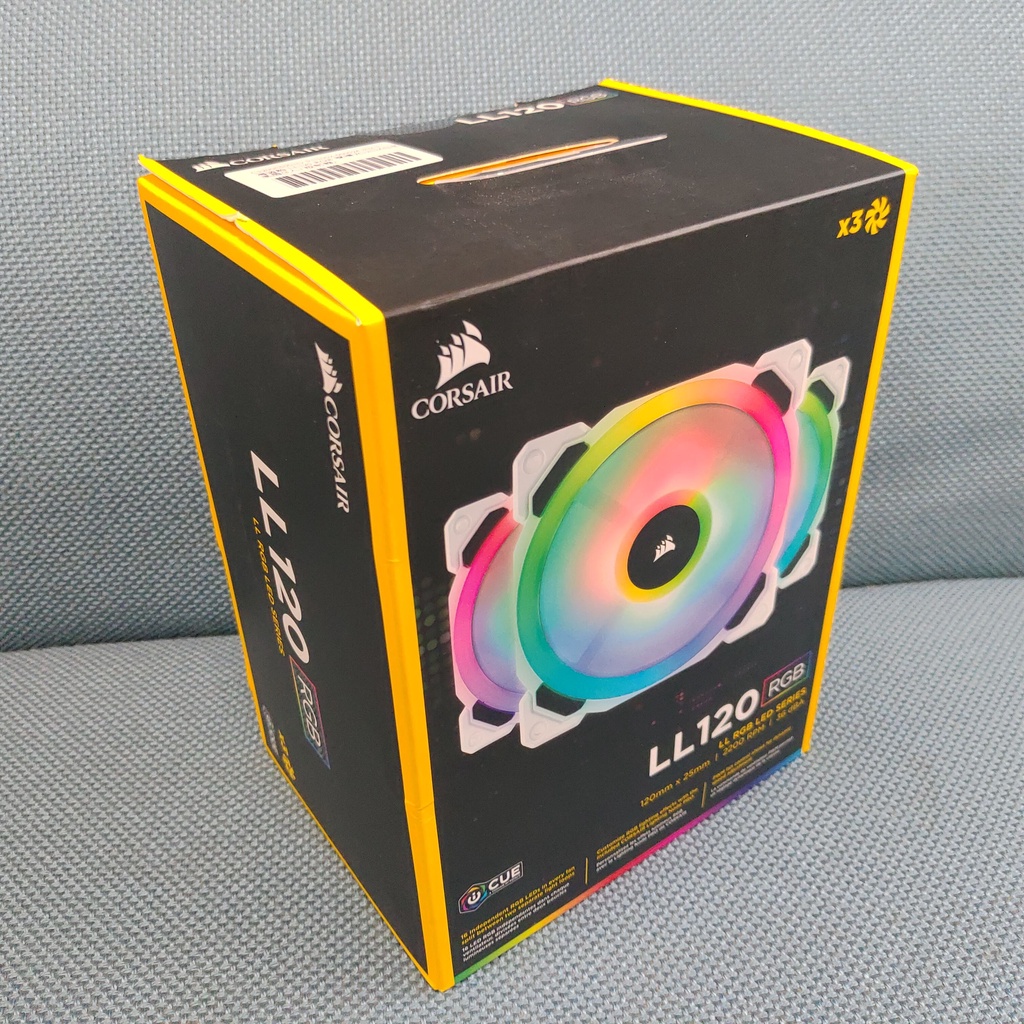 ✅電子發票 全新未拆 CORSAIR海盜船 LL120 RGB 風扇x3 +控制器 雙光環RGB PWM 機殼風扇