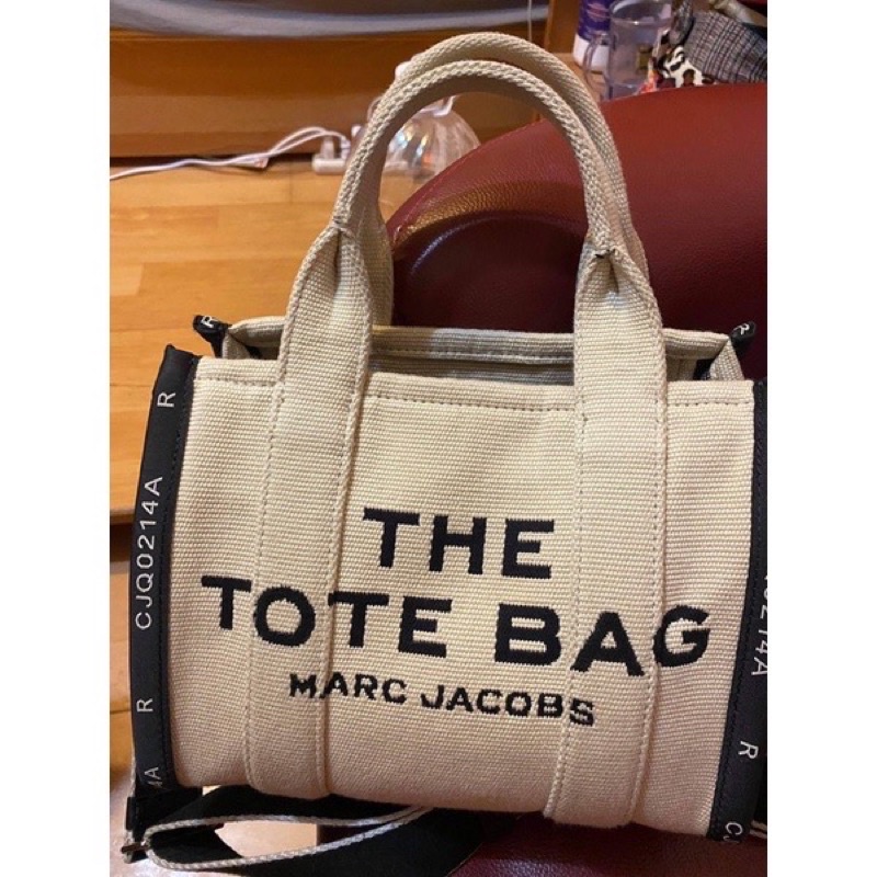 marc jacobs tote bag 小 帆布包 正品