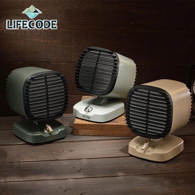 樂活不露 第3代陶磁電暖器-3色可選◆ 旋轉式開關，二段390W/600W暖風調節