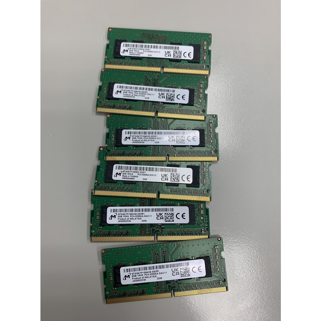 Micron DDR4 3200 8G 記憶體 MTA16ATF4G64HZ-3G2F1