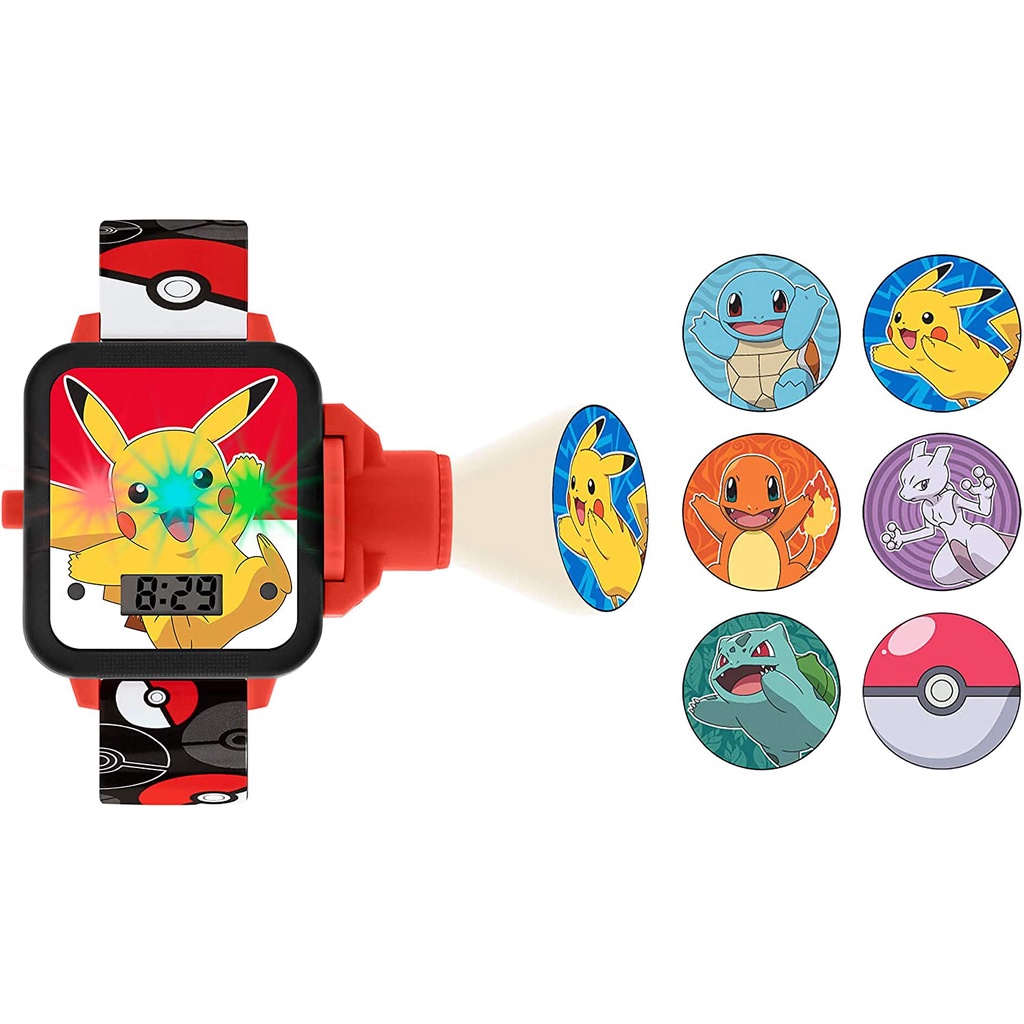 投影功能🚀正貨🚀英國專櫃 Pokemon 寶可夢 皮卡丘 兒童  兒童 電子錶 手錶 兒童錶 pikachu