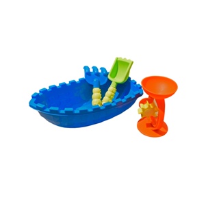【Healgenart】方舟造型挖沙7件組 沙灘玩具 玩沙遊戲組 鏟子耙子 遊戲船 船玩具 沙灘組 玩砂組