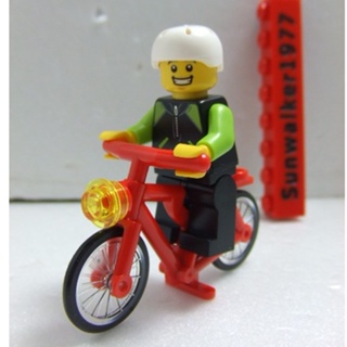 【積木2010】樂高 LEGO 自行車 + 騎士 / 單車 腳踏車 / 城市 CITY 60134