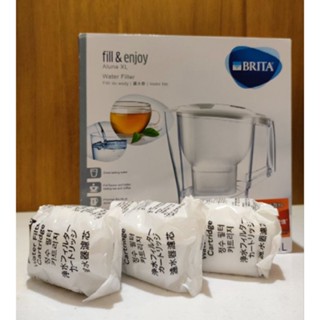 全新現貨 BRITA Aluna XL愛奴娜濾水壺 臺灣公司貨 內含有1濾心 加贈3濾心 一共1壺4濾心 比商城還便宜