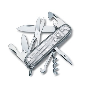 VICTORINOX 瑞士維氏 瑞士刀 Climber 14用 91mm 透明 1.3703.T7