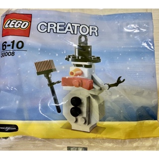 <樂高人偶小舖>正版樂高 LEGO 30008 聖誕節、雪人(全新未拆）正版Polybag 袋裝包