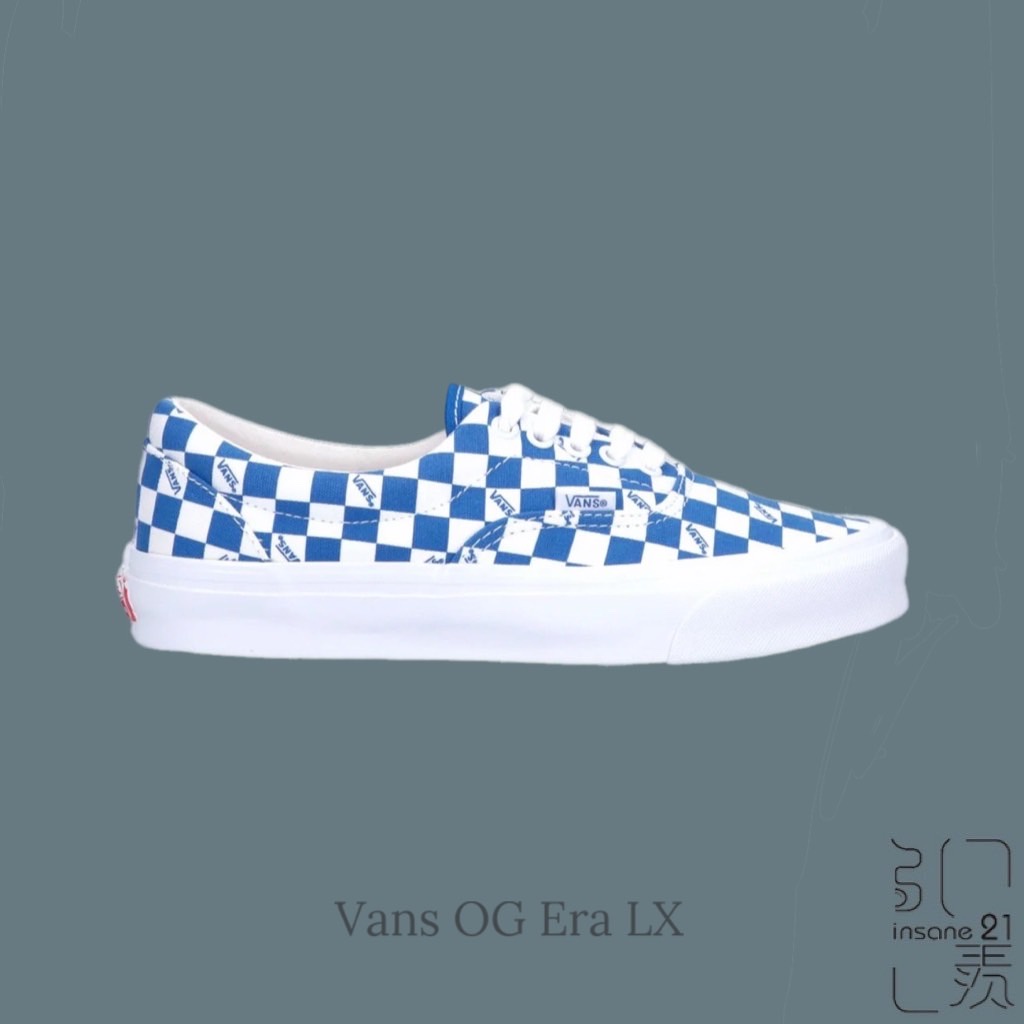 VANS VAULT OG ERA LX 棋盤格 藍 情侶款 VN0A3CXN9U9【Insane-21】