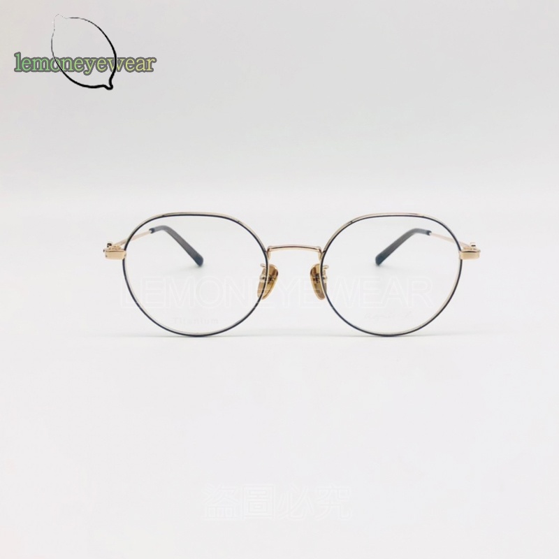 ✅💕 小b現貨 💕[檸檬眼鏡] agnes b. ANB70073Z C05光學眼鏡 法國經典品牌 鈦金屬鏡框 絕對正品
