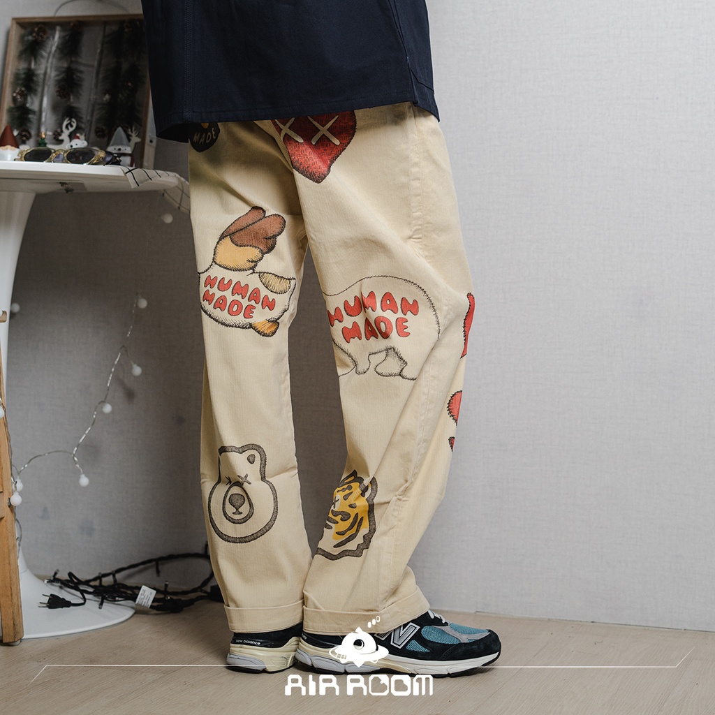 HUMAN MADE KAWS CORDUROY PRINT PANTS Sデニム/ジーンズ