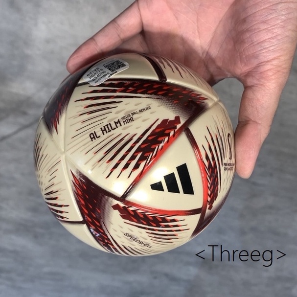 <Threeg>🏀 ADIDAS 2022 卡達 世界盃 決賽 足球 迷你球 世足 1號球 紀念 收藏 金 HG4778
