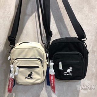 【全能MAX】KANGOL 燈芯絨小側包 小方包 多口袋 斜揹包 側揹包 黑6255170820白6255178001