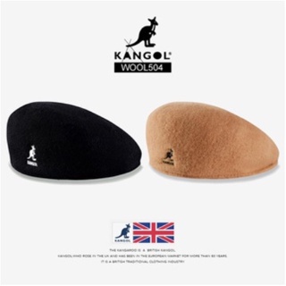 優惠中 英國KANGOL WOOL 504 袋鼠帽 羊毛款 貝雷帽 羊毛帽 英倫復古鴨舌帽 畫家帽 男女同款