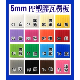 5mm塑膠PP板【A4】瓦楞板(厚)30x20cmPP塑膠板PP板造型板A4彩色板廣告板保護板分隔板PP版