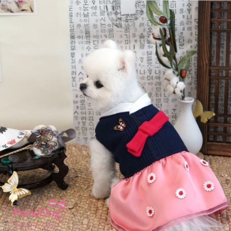 【你和我的狗】 韓國Paris Dog 寵物韓服 【現貨】 寵物衣服 狗狗衣服 小狗衣服 中型犬衣服 寵物過年