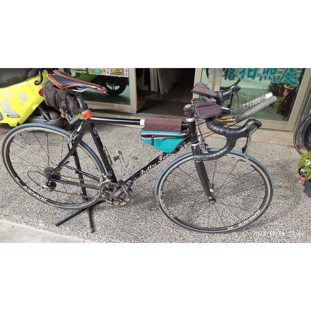 公路車二手鋼管車dura ace輪組