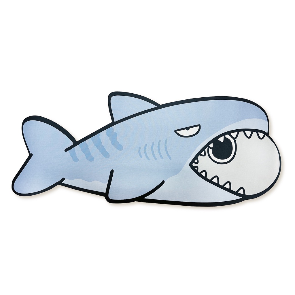 【白爛貓】鯊魚魚超滑鼠墊