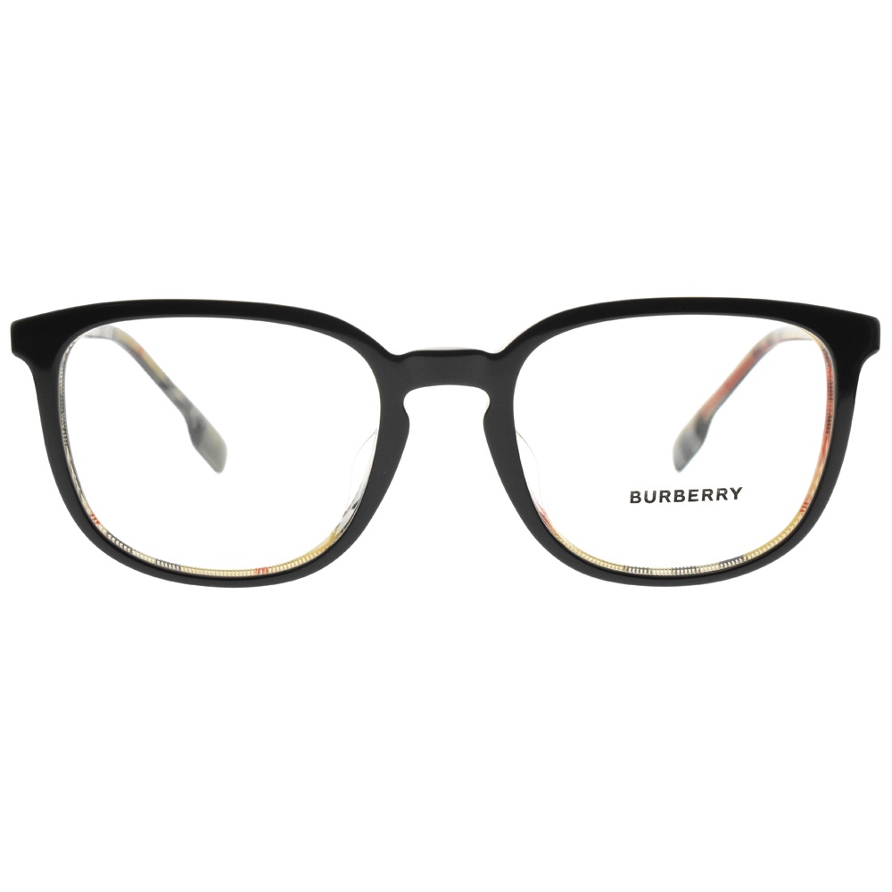 BURBERRY 光學眼鏡 B2307F 3838 經典格紋方框 眼鏡框 - 金橘眼鏡