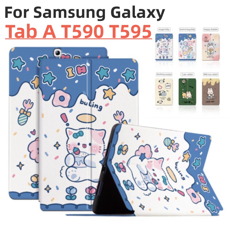 SAMSUNG 三星 Galaxy Tab A 10.5 T590 T595 2018 平板電腦支架保護套 SM-T59