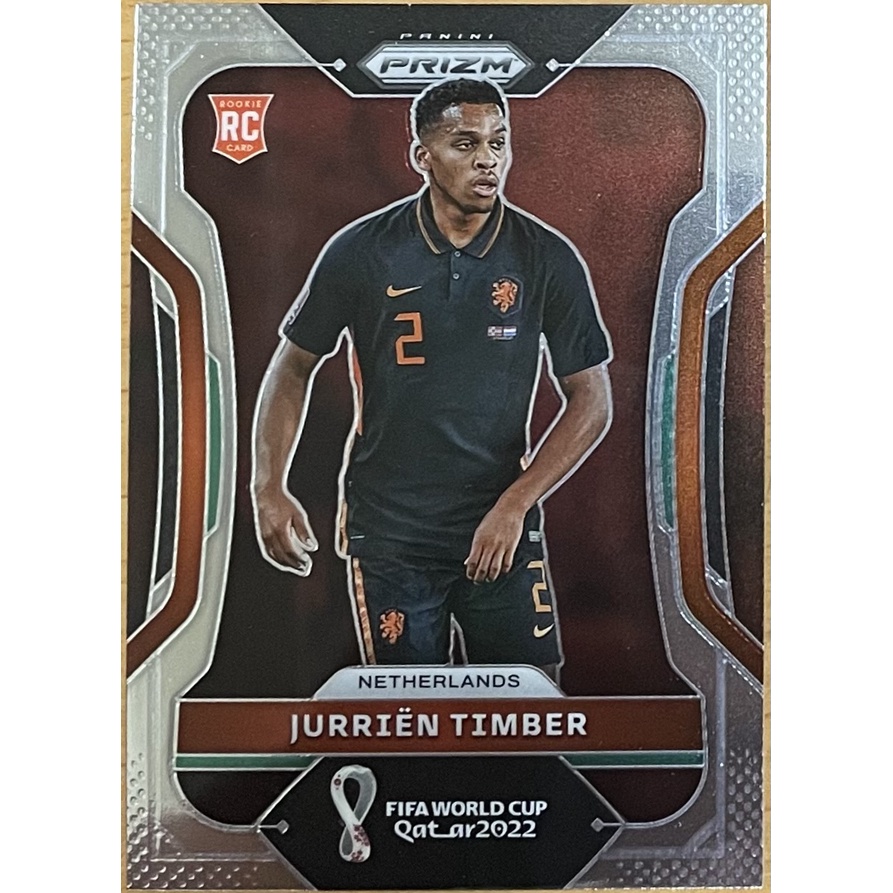 JURRIEN TIMBER 新人卡 卡達世界盃 2021 PANINI PRIZM #156 RC 荷蘭隊 足球卡