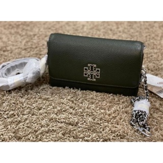 Tory Burch TB雙背帶（皮+鏈）Logo包 在台現貨 美國outlet購入 無附禮物收據