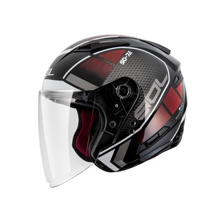 【SOL Helmets】SO-7E開放式安全帽 (幻影 黑/白) ｜ SOL安全帽官方商城｜雙D釦／排齒釦