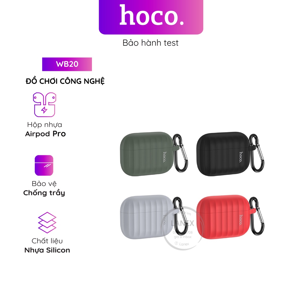 Toy Hoco Wb20 矽膠塑料盒 Airpods Pro 耳機 2.0mm 厚